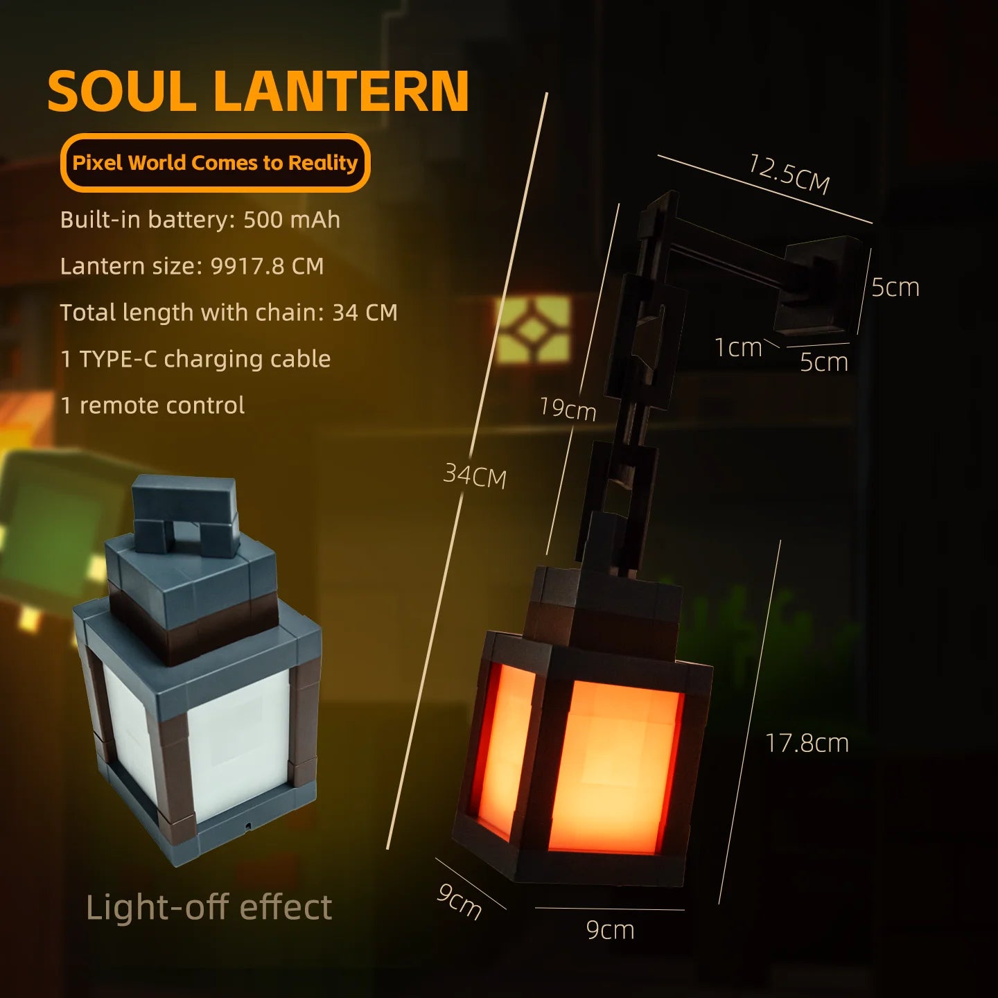 Lampka Wielokolorowa Minecraft